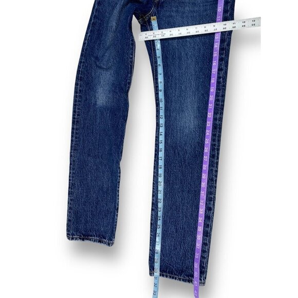 Levi's Premium Red Tab Original Fit Jeans Womens Sz 26x32 in First Try Dark Wash - Picture 13 of 16